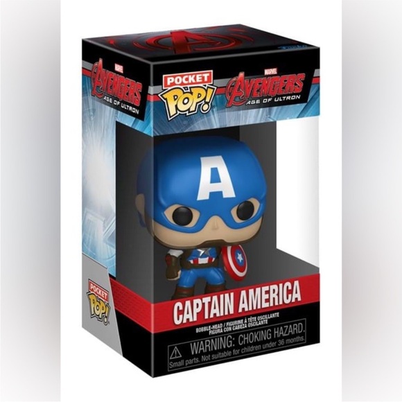 Pocket POP! & Tee: Marvel - Captain America Men's Shirt - Picture 3 of 4